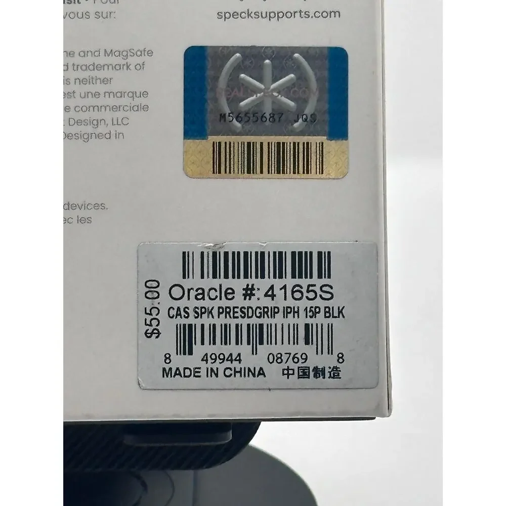 Speck Presidio2 Grip iPhone 15 Pro Black MagSafe NWT MSRP: $55.00